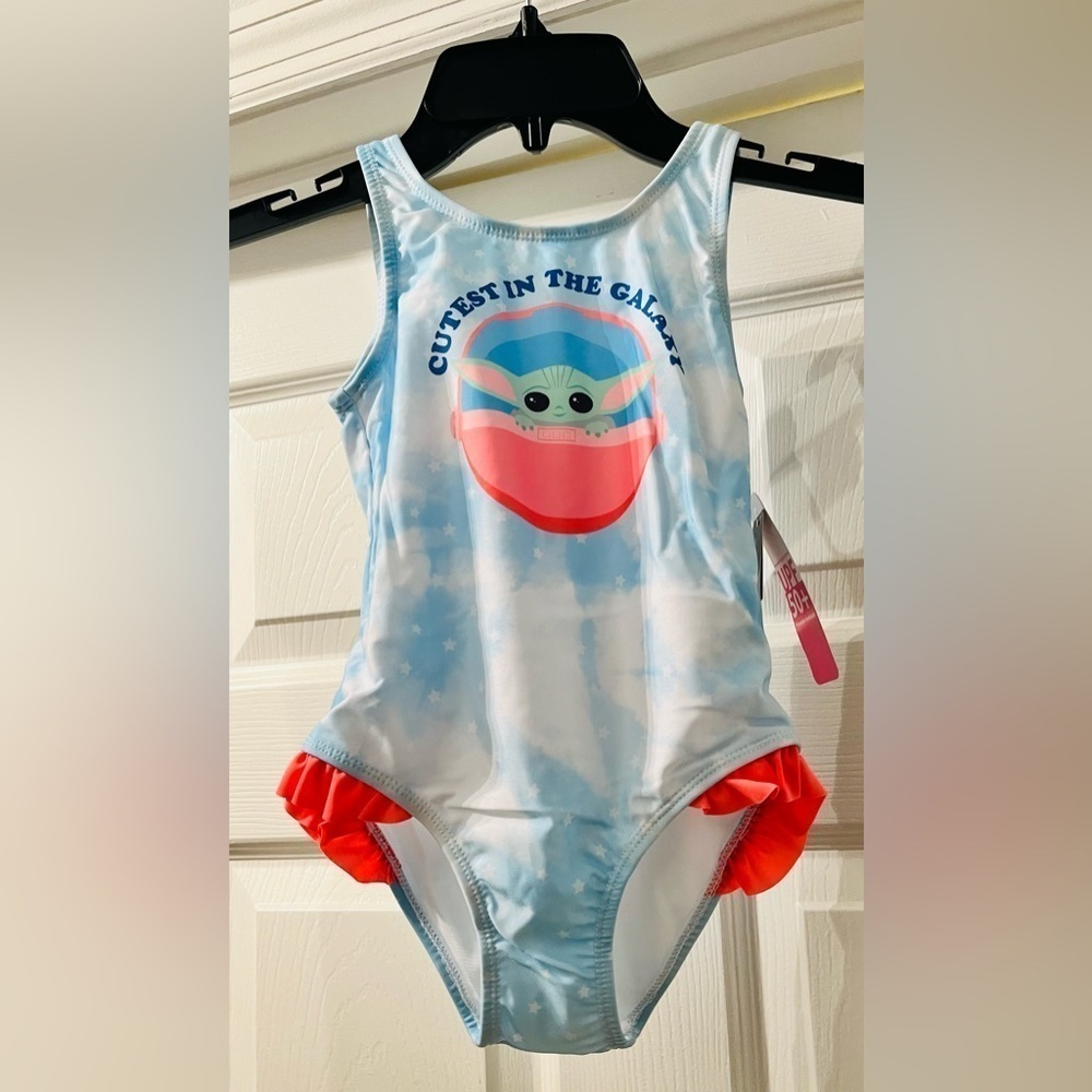 NWT baby Yoda bathing suit 4T